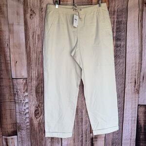 J. Jill Trousers Pants Khaki Medium Tall NWT Classic Versatile Work Casual